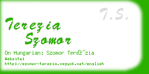 terezia szomor business card